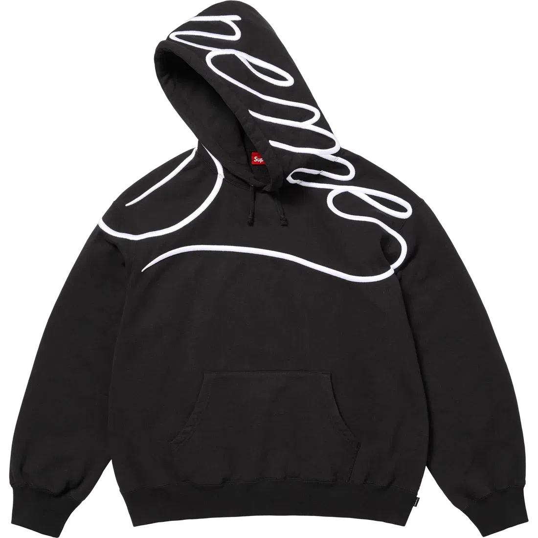 Supreme SS25 Shoulder Script Hooded Sweatshirt