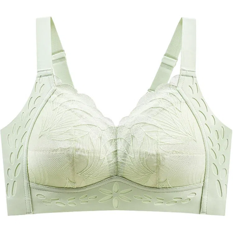 黛尔佳人 大胸显小聚拢超薄透气聚拢上托胸罩收副乳无痕蕾丝防下垂内衣文胸 女款