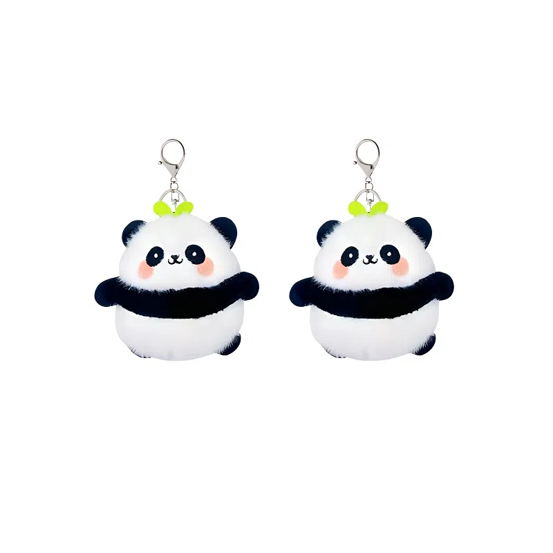 丹琴 可爱治愈萌小熊猫公仔书包背包挂饰汽车钥匙扣 毛绒 挂件 男女同款情侣款