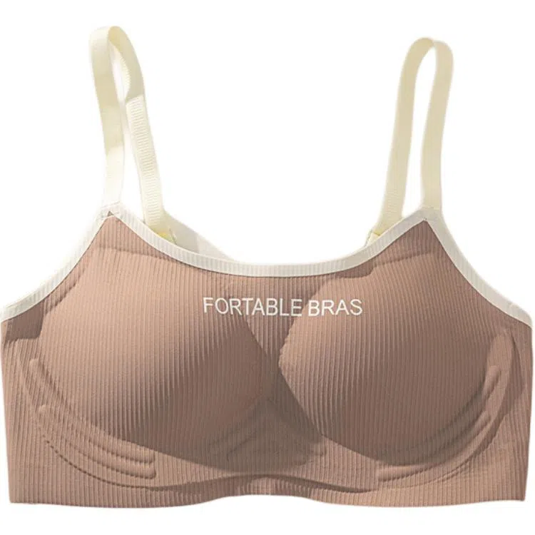 黛尔佳人 无钢圈无痕内衣云朵学生少女小胸聚拢上托运动轻甜美透气内衣文胸 女款