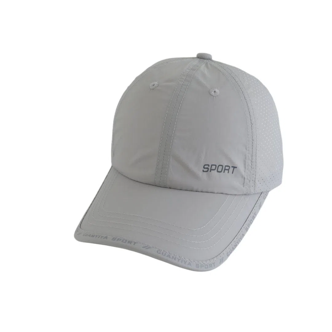 艾佳微 春夏户外休闲钓鱼轻薄防晒遮阳帽简约时尚透气网眼速干 涤纶 鸭舌帽 男女同款情侣款