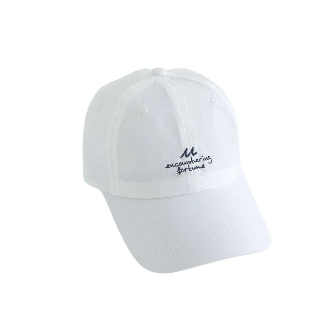 艾佳微 简约刺绣速干帽子户外防晒帽运动透气韩版轻薄百搭遮阳帽 棉 鸭舌帽 男女同款情侣款