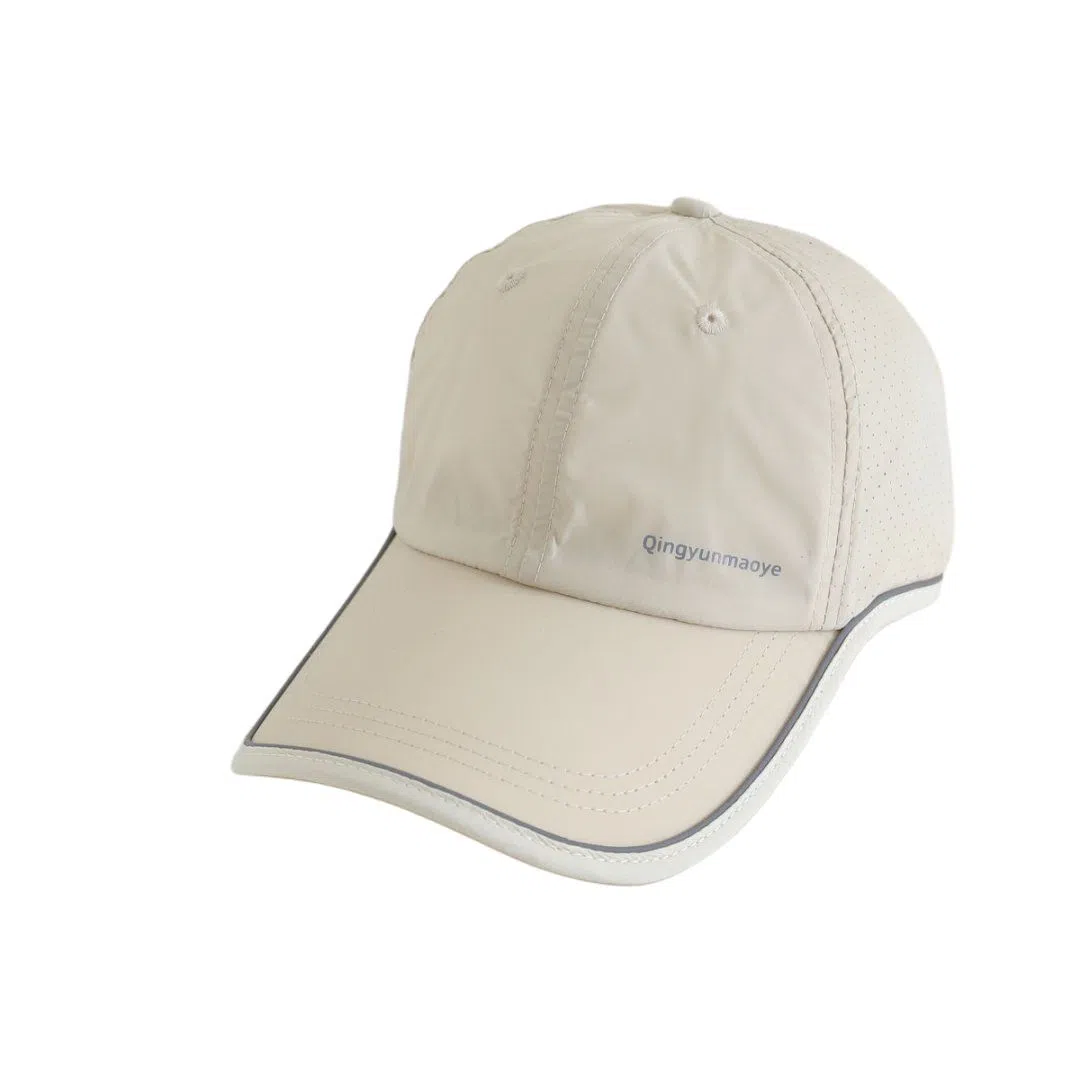 艾佳微 夏季遮阳防晒透气速干户外小网眼轻薄简约时尚 锦纶 鸭舌帽 男女同款情侣款