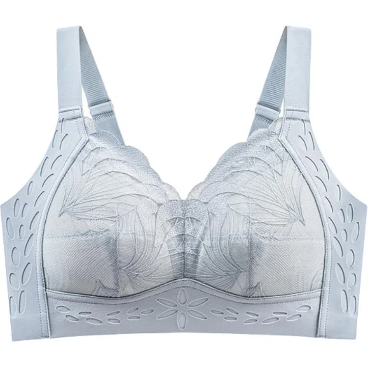 黛尔佳人 大胸显小聚拢超薄透气聚拢上托胸罩收副乳无痕蕾丝防下垂内衣文胸 女款