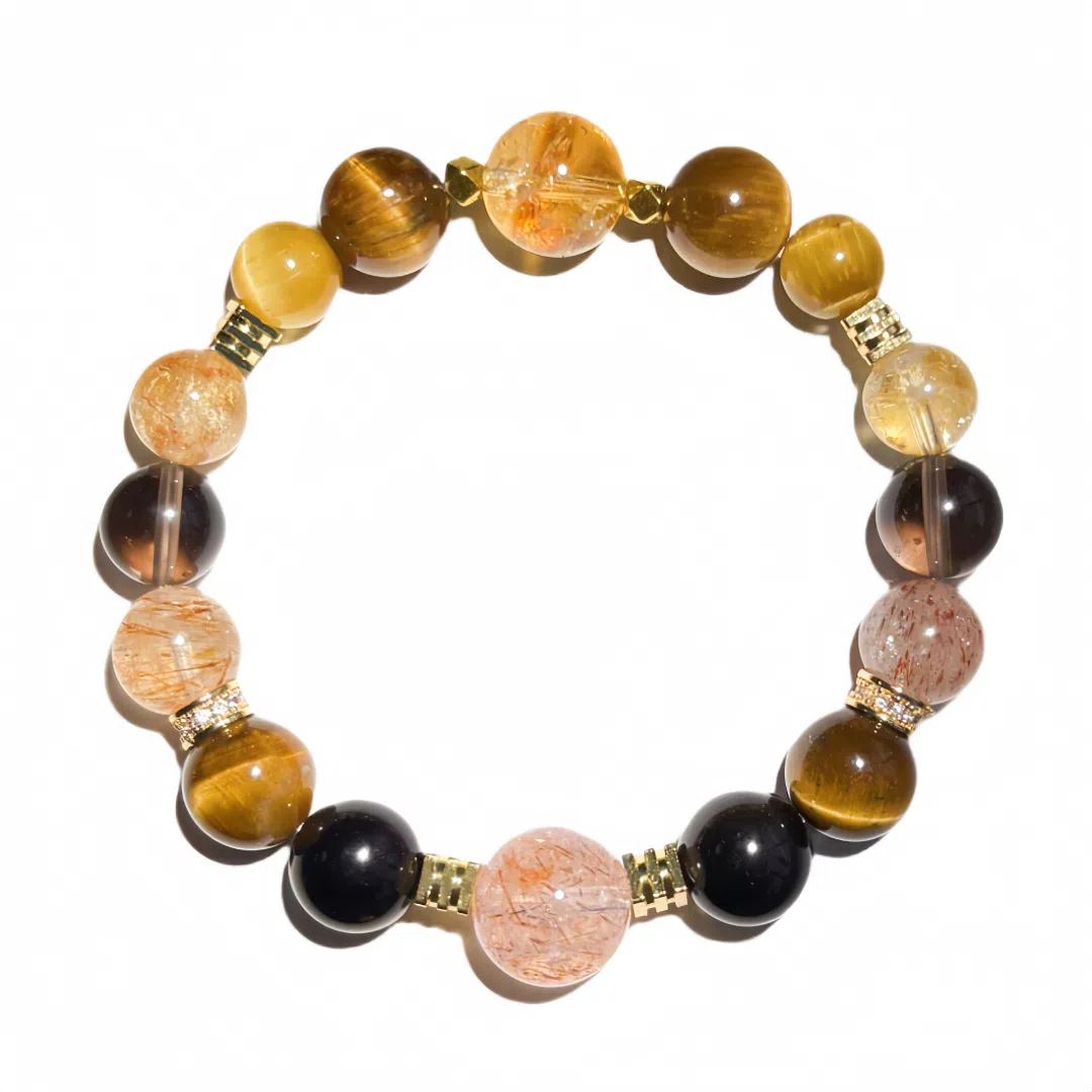 丰运阁 【财源滚滚黑金超金霸大综合】超级吸金招财小霸王助事业增强自信决策力领导力成功上岸 #好运天然 多色水晶 手串 男女同款情侣款