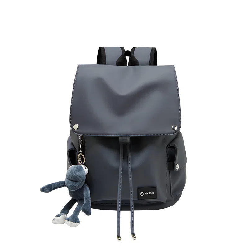 纳兰杜 大容量运动轻便高颜值潮流高学生初中生百搭 织物/涤纶 双肩包书包背包旅行电脑包 大号 男女同款情侣款 黑色/灰色