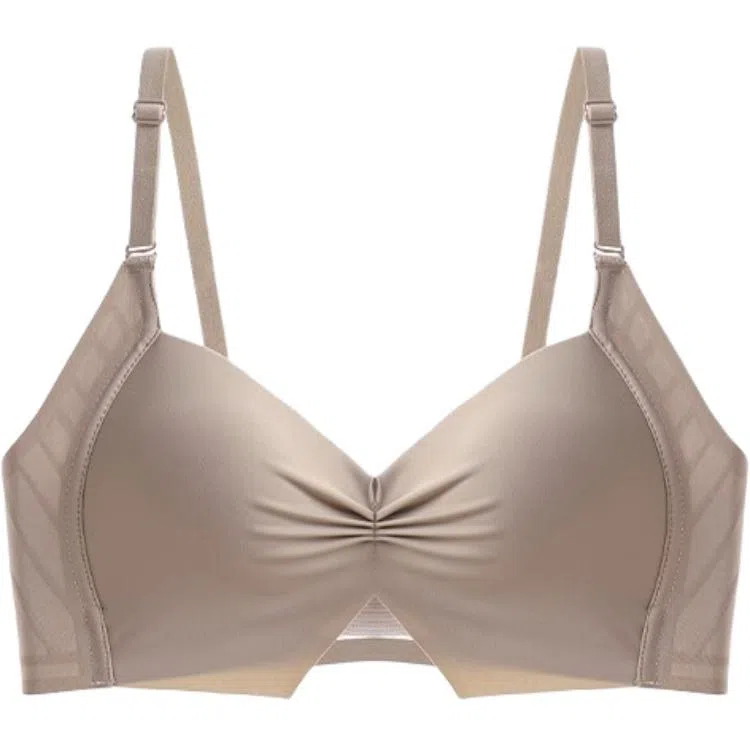 黛尔佳人 内衣女士胸罩大胸显小胸聚拢收副乳上托防下垂无钢圈无痕文胸 女款