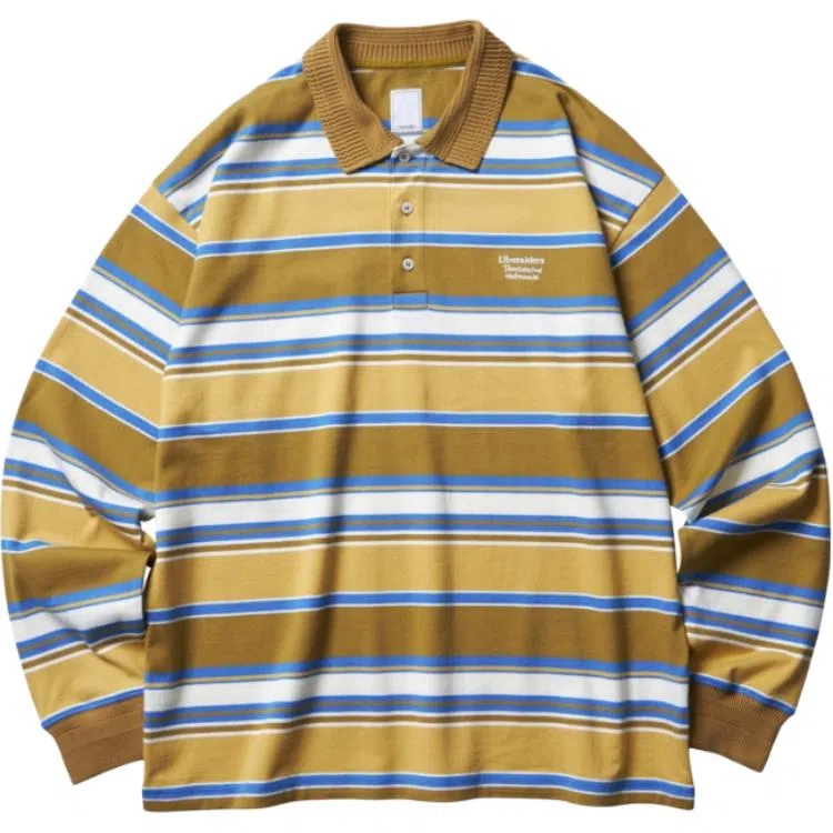 Liberaiders MULTI STRIPE LS POLO SHIRT Polo