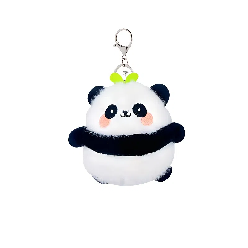 丹琴 可爱治愈萌小熊猫公仔书包背包挂饰汽车钥匙扣 毛绒 挂件 男女同款情侣款