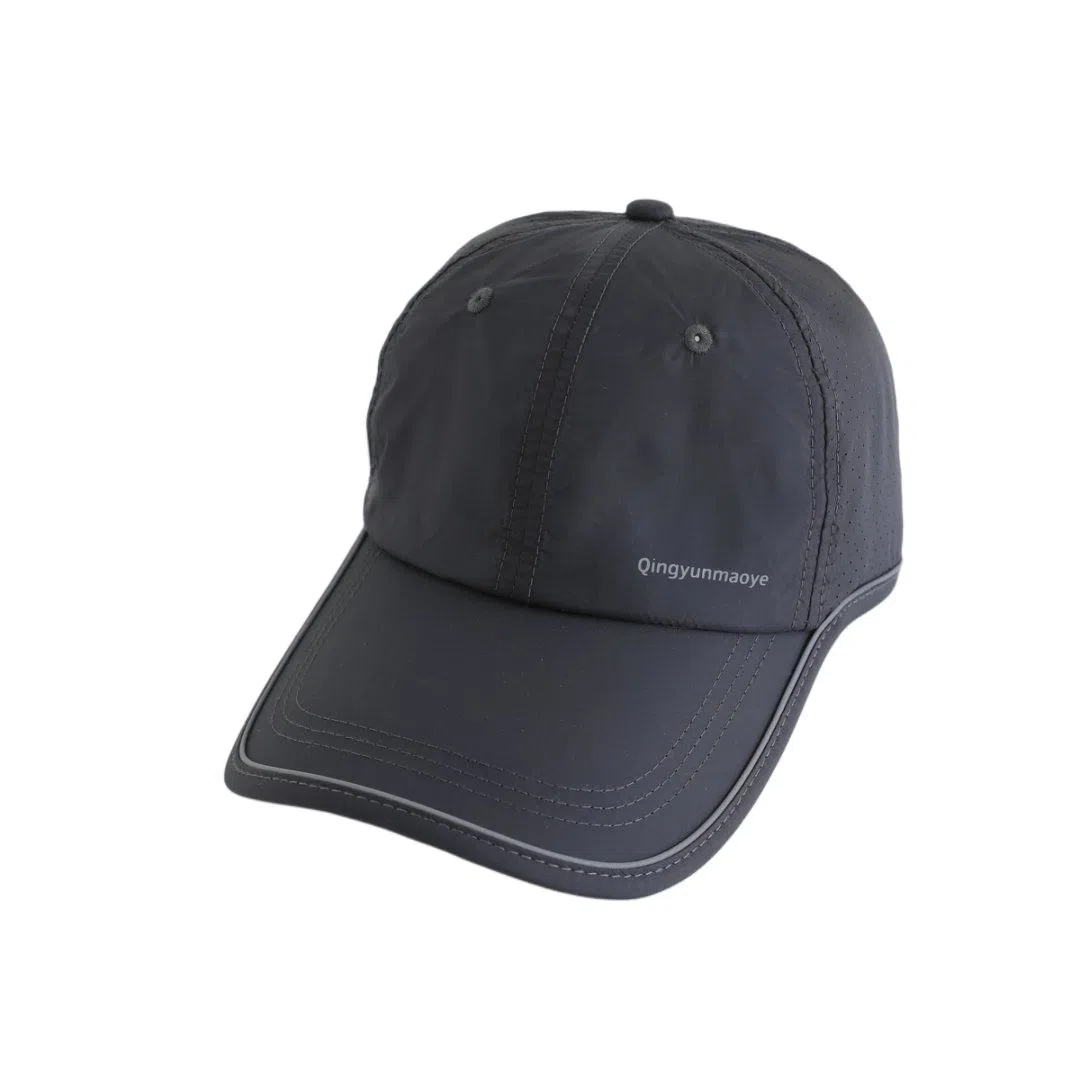 艾佳微 夏季遮阳防晒透气速干户外小网眼轻薄简约时尚 锦纶 鸭舌帽 男女同款情侣款