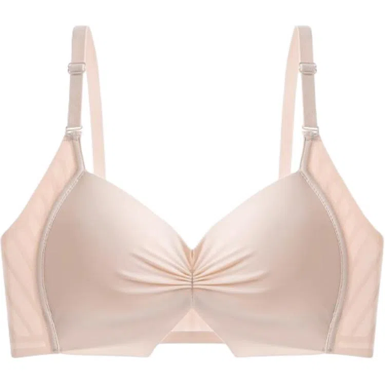 黛尔佳人 内衣女士胸罩大胸显小胸聚拢收副乳上托防下垂无钢圈无痕文胸 女款