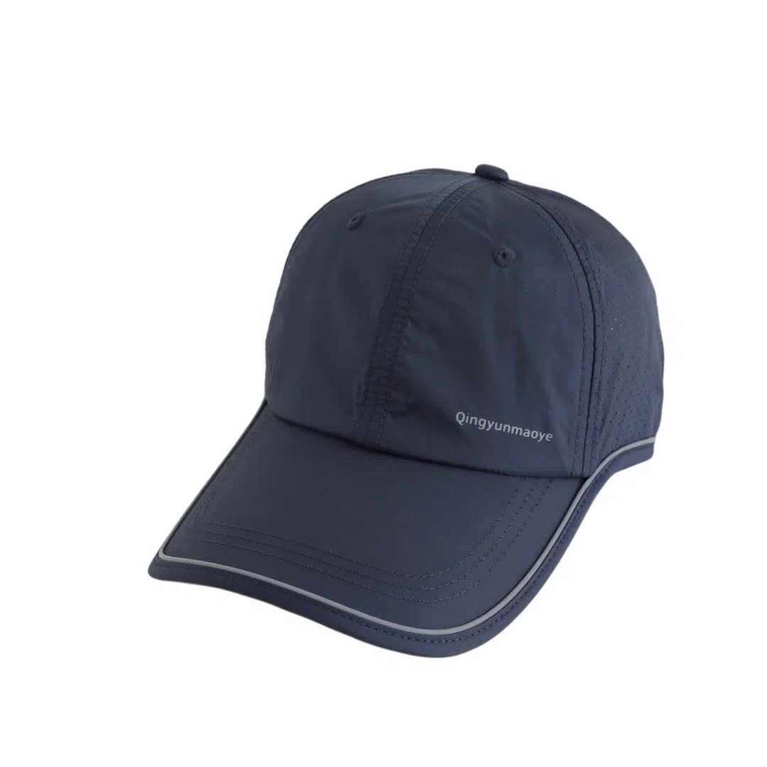 艾佳微 夏季遮阳防晒透气速干户外小网眼轻薄简约时尚 锦纶 鸭舌帽 男女同款情侣款