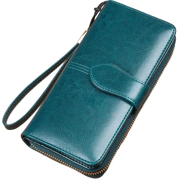 歌若拉 长款多卡位 牛皮 皮夹钱包 女款 多色