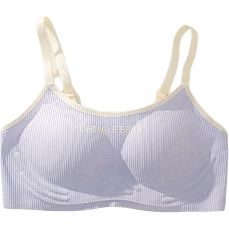 黛尔佳人 无钢圈无痕内衣云朵学生少女小胸聚拢上托运动轻甜美透气内衣文胸 女款