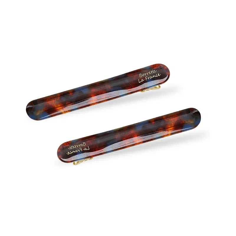 蒙妮 法式复古金标小法棍 醋酸 发夹 女款