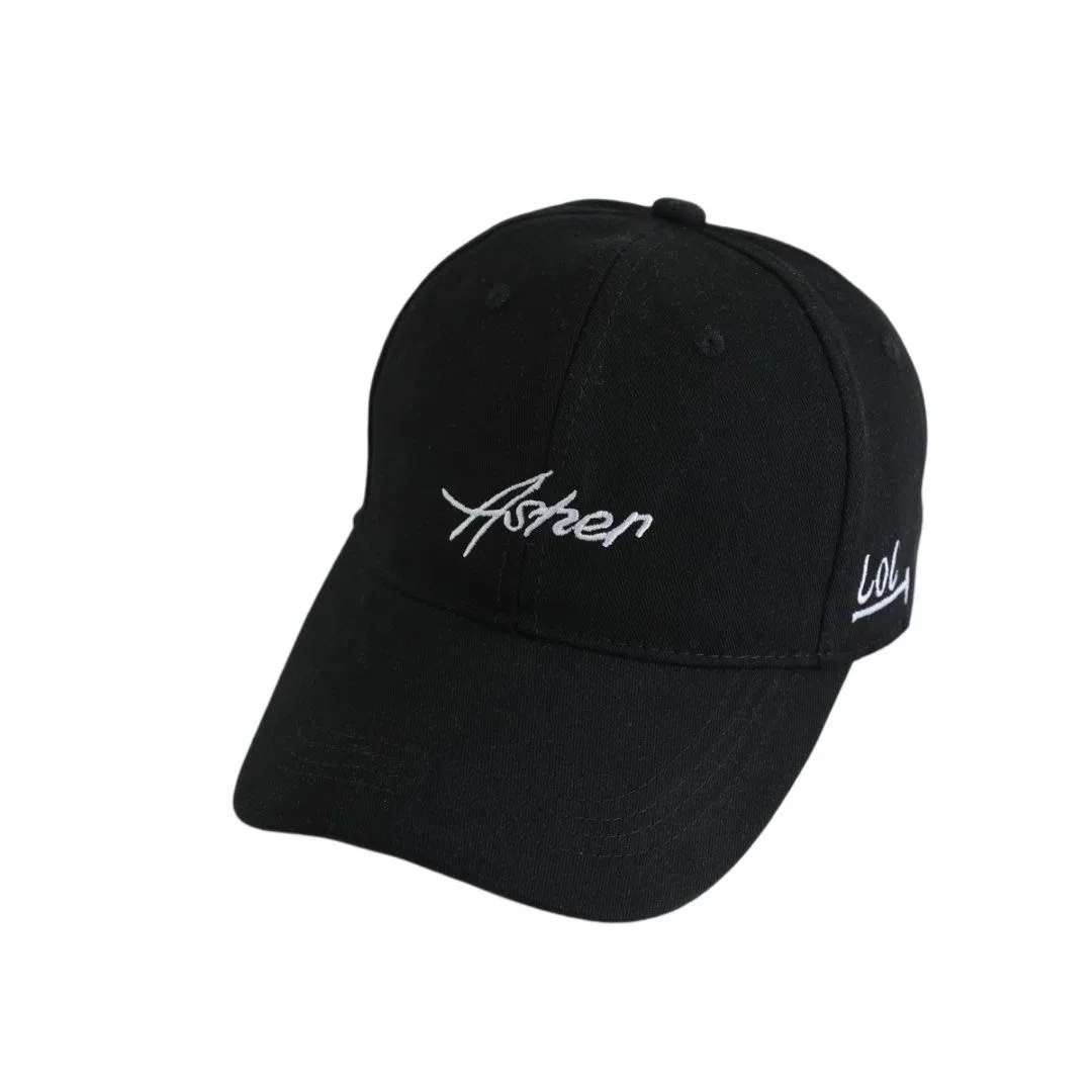 艾佳微 刺绣软顶休闲百搭韩版潮嘻哈太阳帽遮阳大头围显脸小 棉 鸭舌帽 男女同款情侣款