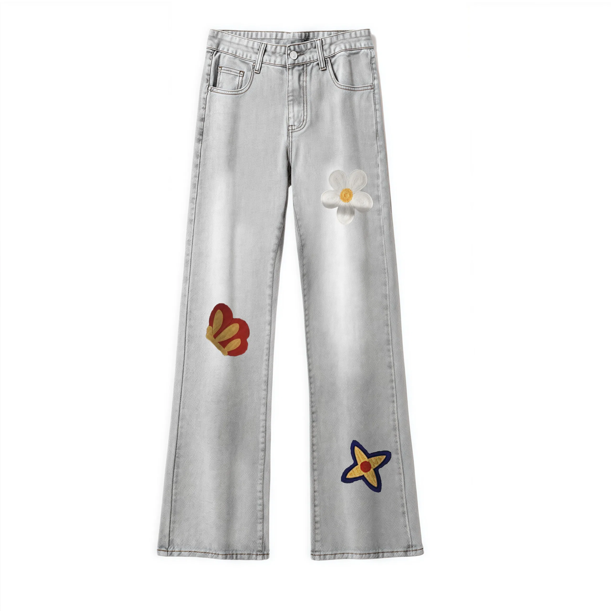 AMBER LIGHT Vintage Floral Jeans