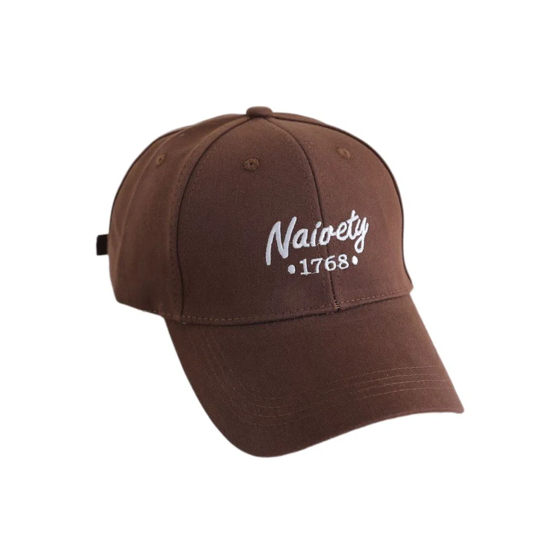 艾佳微 时尚透气户外韩版刺绣字母大头围显脸小 棉 鸭舌帽 男女同款情侣款