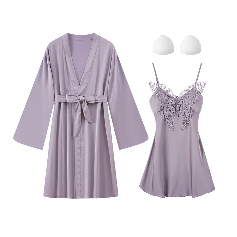 好福份 带胸垫夏季女清新家居服睡衣套装 女款