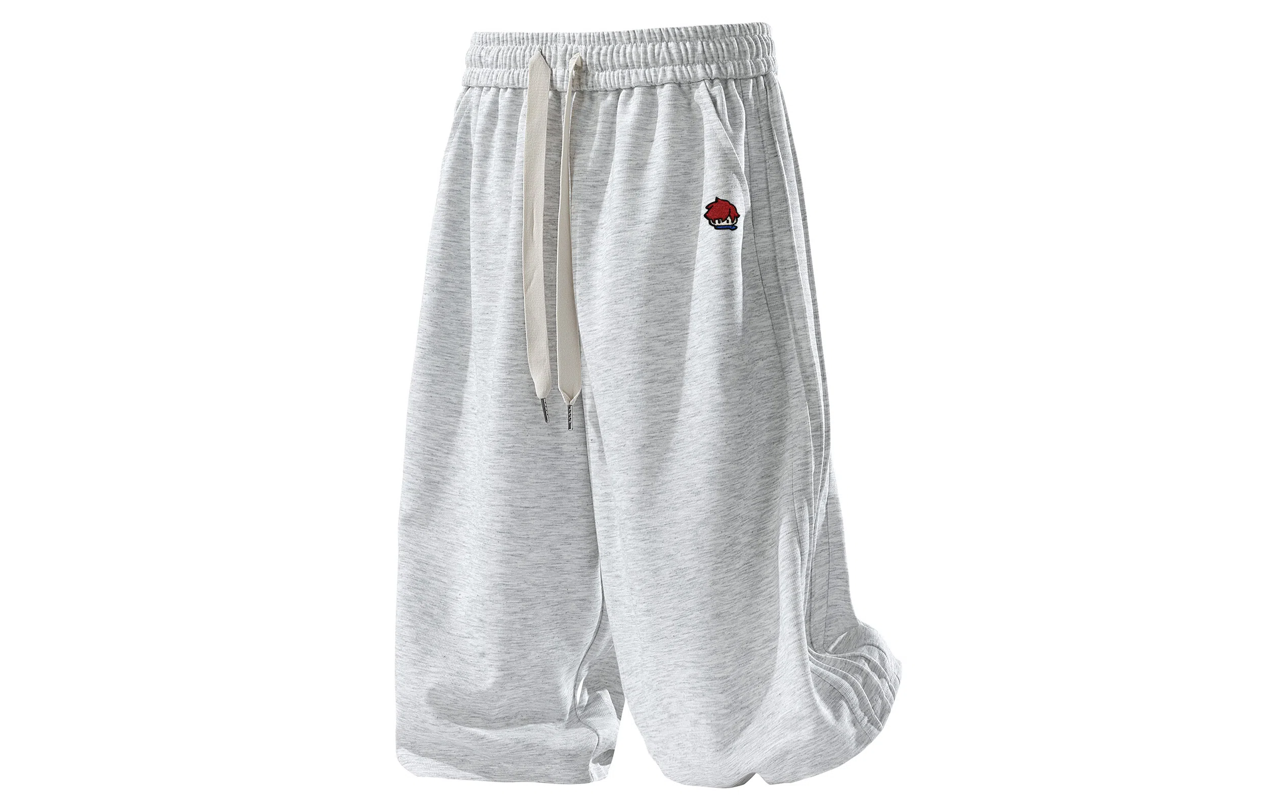 王者荣耀 美式高街纯色基础款七分裤宽松舒适亲肤透气吸汗排湿户外运动日常通勤百搭休闲短裤 男女同款