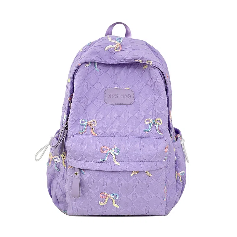 垣途者 高颜值学生韩版蝴蝶结设计 尼龙 书包背包双肩包 女款 多色