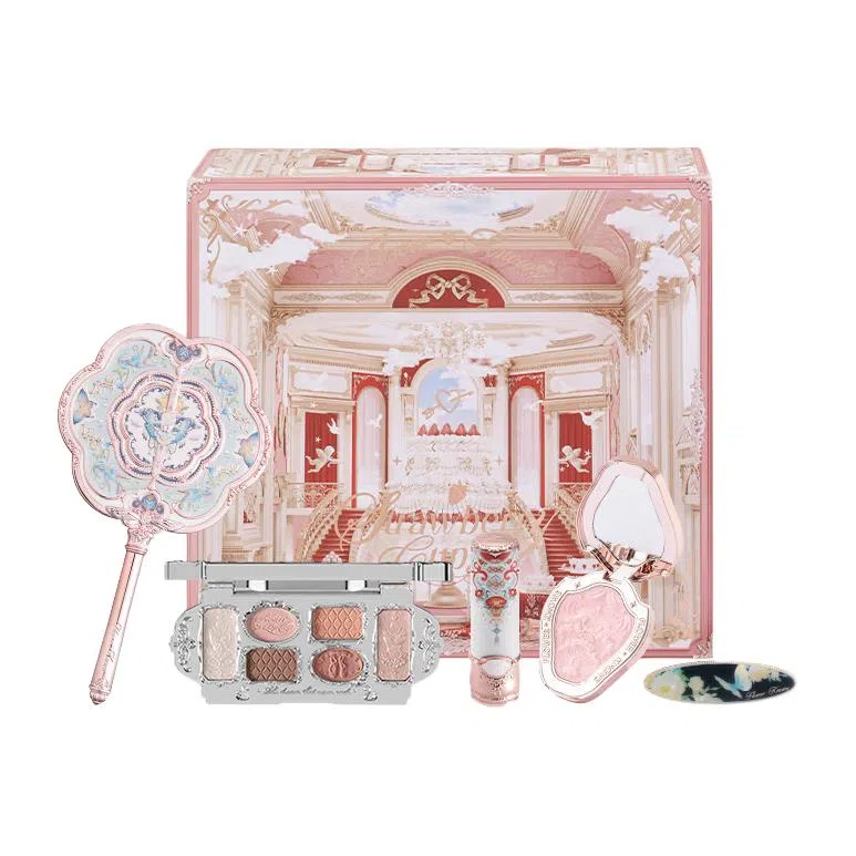 花知晓 眼影口红慕予礼盒彩妆套装 易上色自然 五件套