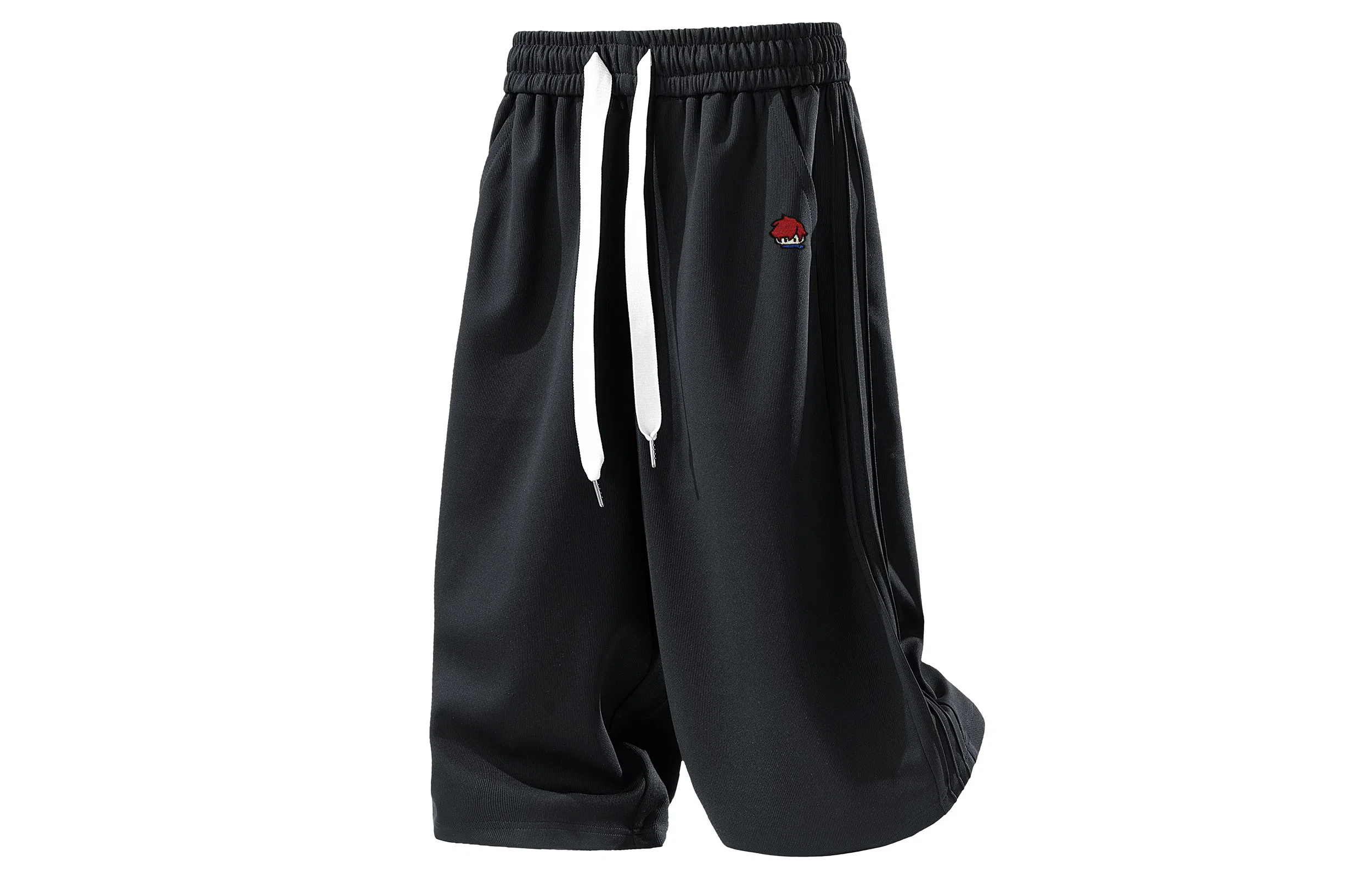 王者荣耀 美式高街纯色基础款七分裤宽松舒适亲肤透气吸汗排湿户外运动日常通勤百搭休闲短裤 男女同款