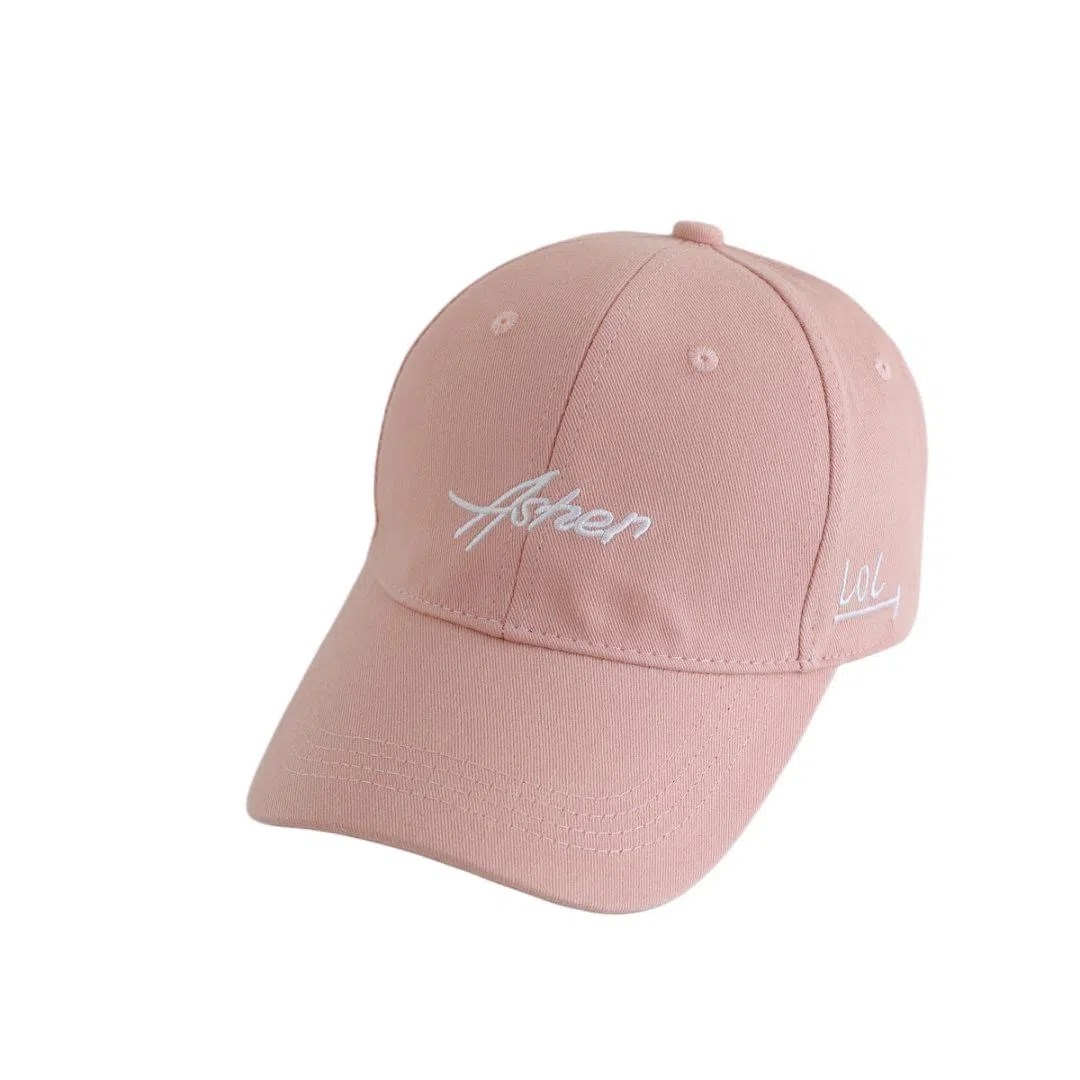 艾佳微 刺绣软顶休闲百搭韩版潮嘻哈太阳帽遮阳大头围显脸小 棉 鸭舌帽 男女同款情侣款