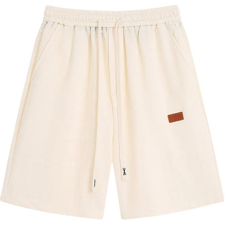 零氏 美式高街复古潮牌系绳美式高街复古潮牌系绳宽松五分宽松休闲短裤 男女同款