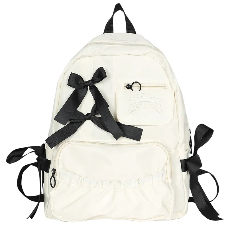 Hengyuanxiang Ins Bow Nylon Backpack