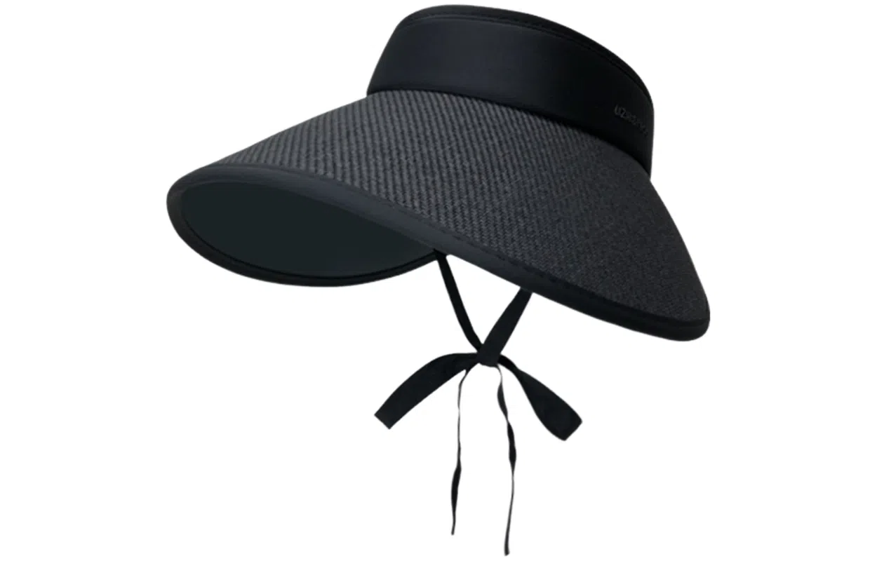 优幽兰 时尚百搭小众设计感草帽透气空顶帽女简约高级感大帽檐显脸小遮阳帽户外出行骑车防紫外太阳帽素颜遮脸 聚酯纤维 防晒帽 女款