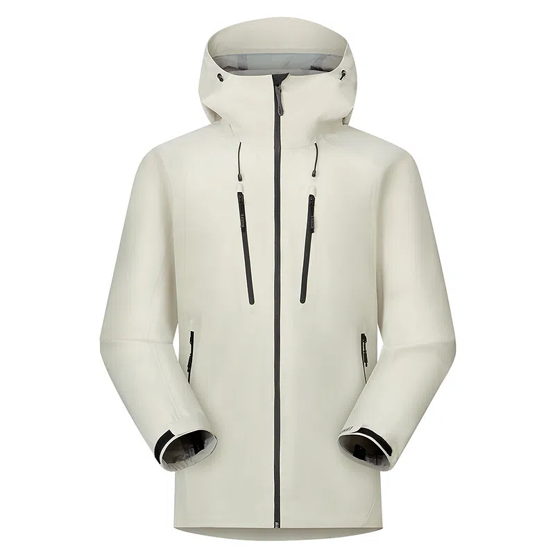 与狼共舞  垂感时尚简约连帽纯色防风透气户外轻薄长袖 冲锋衣 男款