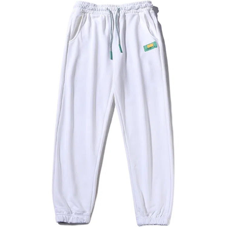 乱步 潮牌个性宽松束脚港风时尚针织运动裤休闲裤 男女同款