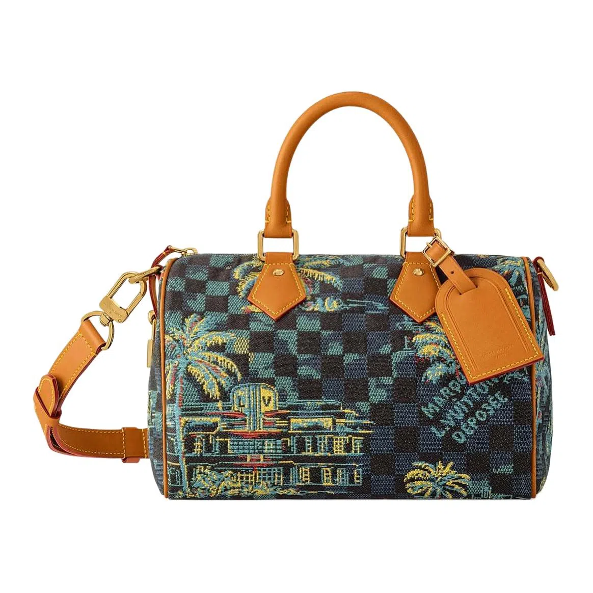 LOUIS VUITTON SpeedyBandoulire 25 Damier Palm Trees