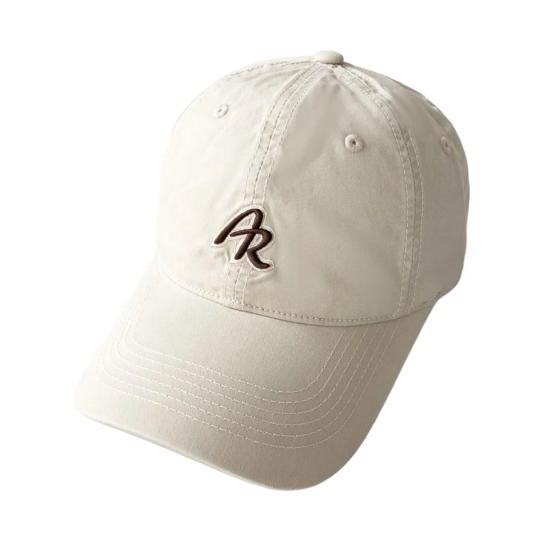 艾佳微 软顶大头围刺绣字母韩版百搭休闲户外遮阳显脸小显白 棉 鸭舌帽 男女同款情侣款