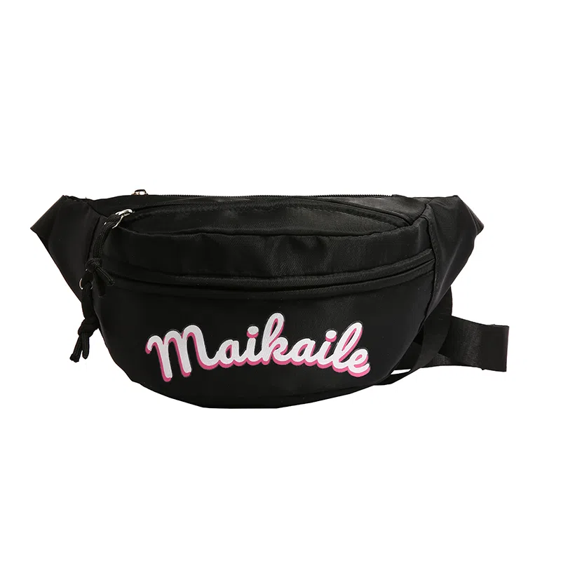 科物酷 高颜值时尚字母印花 尼龙布 胸包 女款 多色