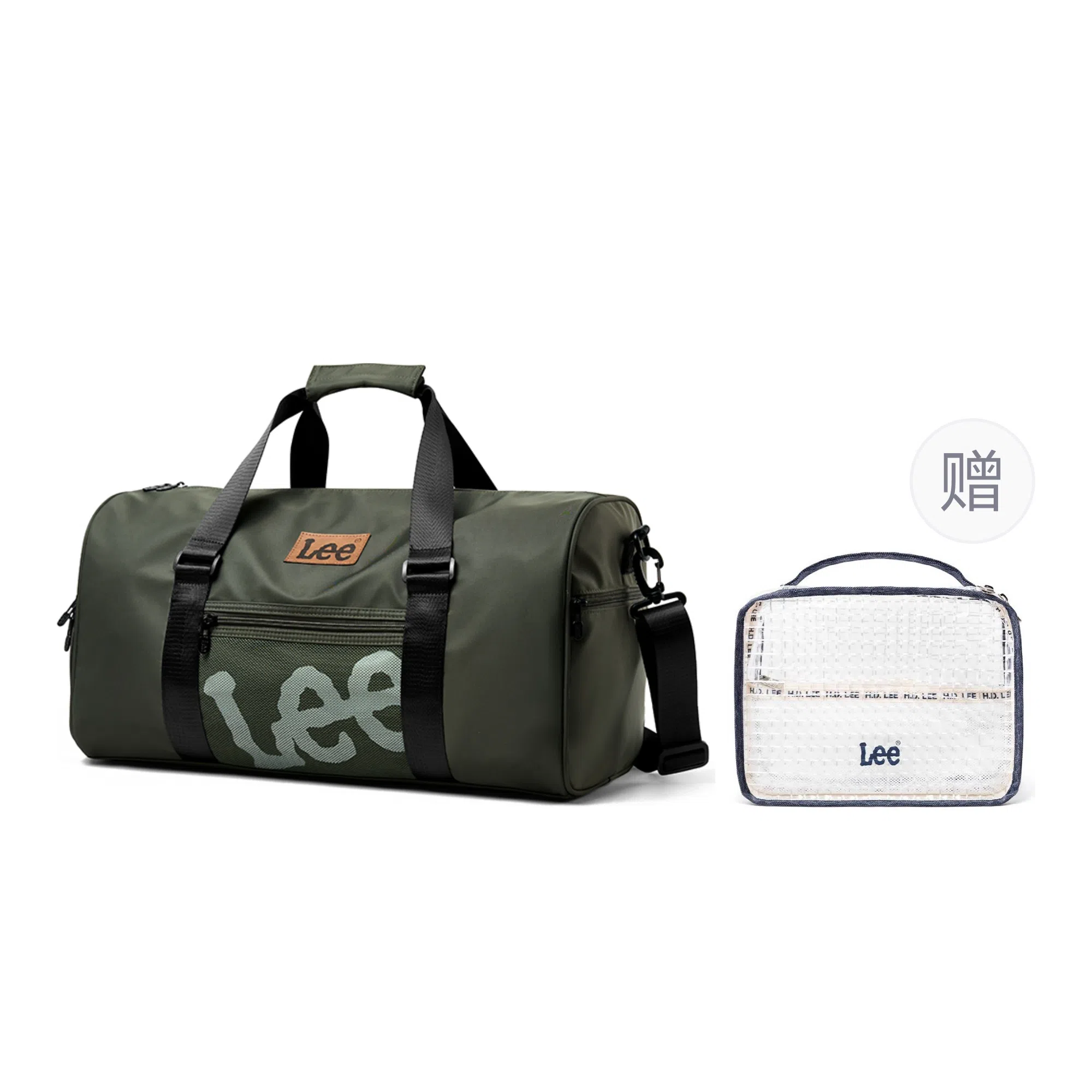 Lee Travel Gym Bag Khaki/Black