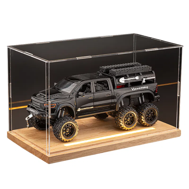 华一 道奇猛犸象皮卡六轮越野车 装备可拆卸轻卡车 成品模型