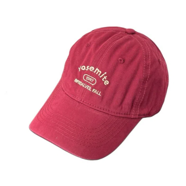 艾佳微 日系复古工装街头时尚刺绣潮牌字母软顶韩版百搭 棉 鸭舌帽 男女同款情侣款