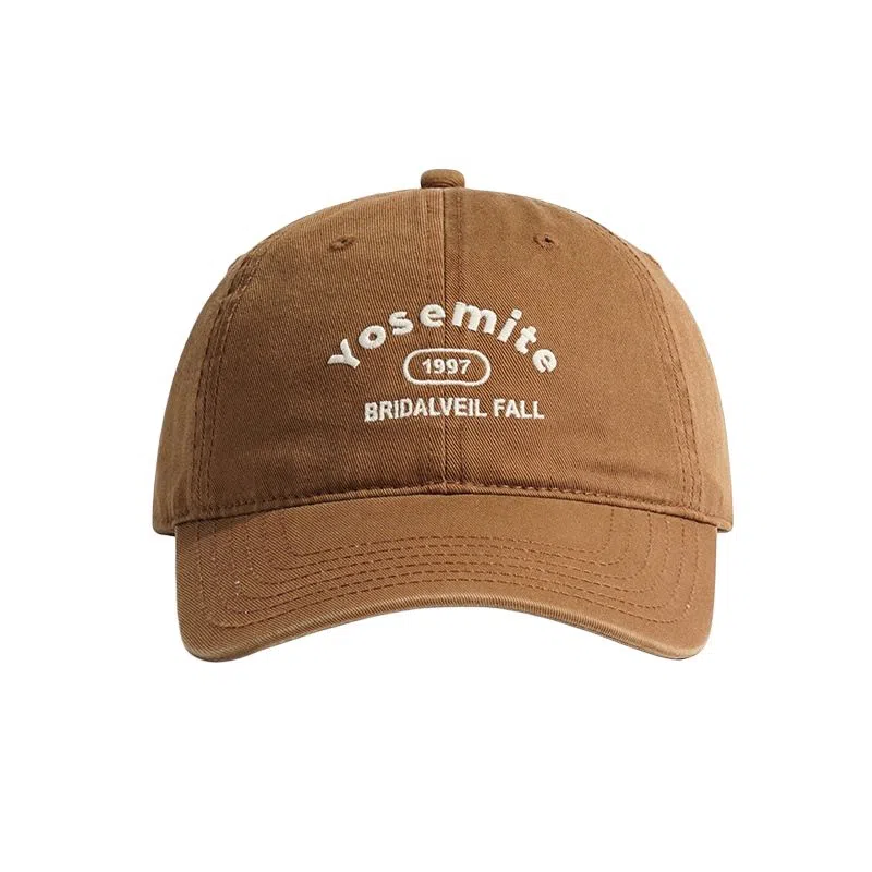 艾佳微 日系复古工装街头时尚刺绣潮牌字母软顶韩版百搭 棉 鸭舌帽 男女同款情侣款