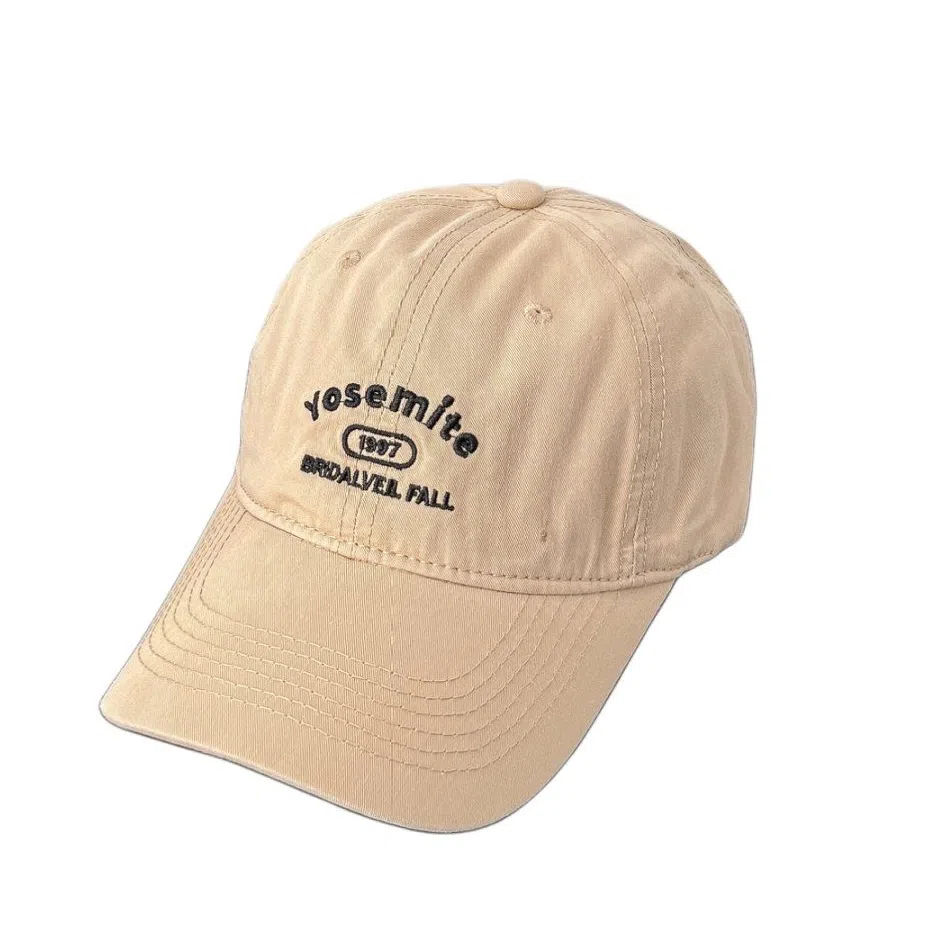 艾佳微 日系复古工装街头时尚刺绣潮牌字母软顶韩版百搭 棉 鸭舌帽 男女同款情侣款