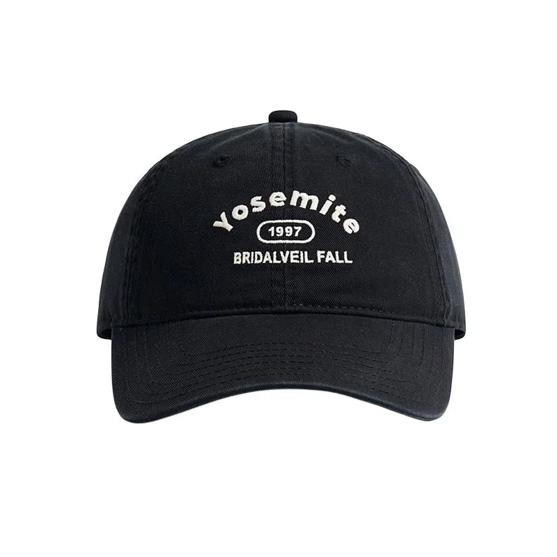 艾佳微 日系复古工装街头时尚刺绣潮牌字母软顶韩版百搭 棉 鸭舌帽 男女同款情侣款