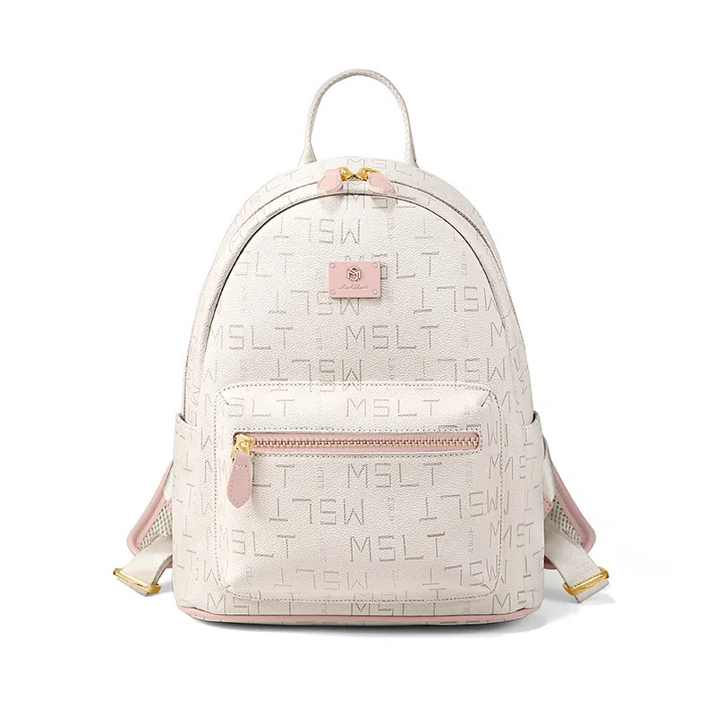 Mashalanti Retro Letter Print Backpack