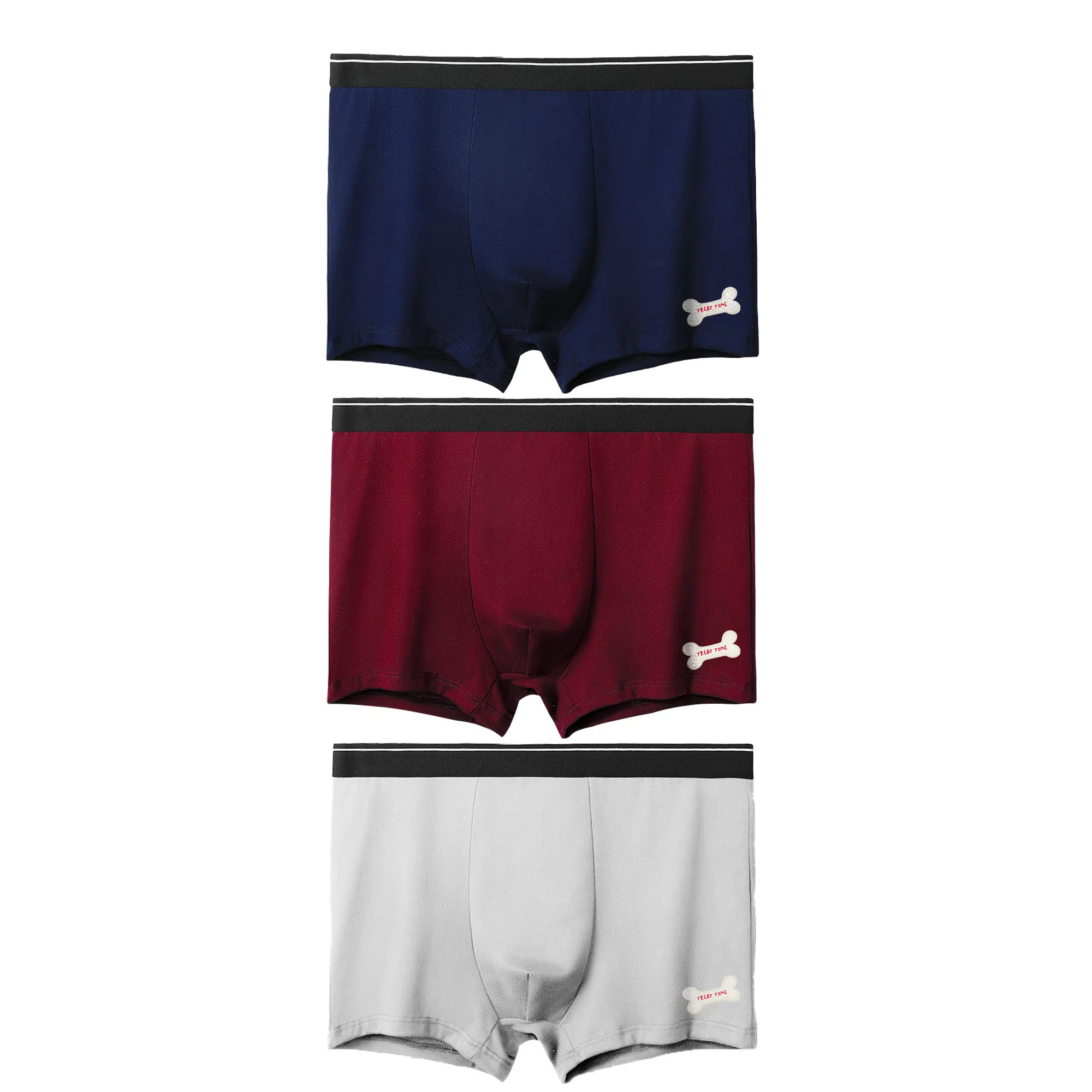 加菲猫家族 中腰透气舒适抗菌平角内裤 男款 组合装