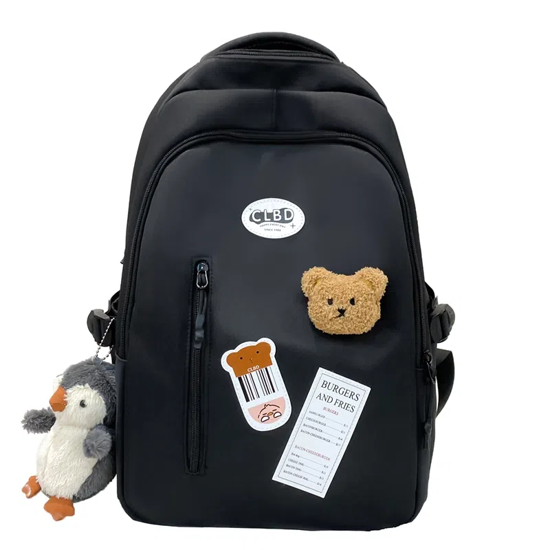 醇龙 大容量可套拉杆时尚潮流百搭 尼龙 双肩包 常规 女款 粉色/黄色/蓝色/黑色