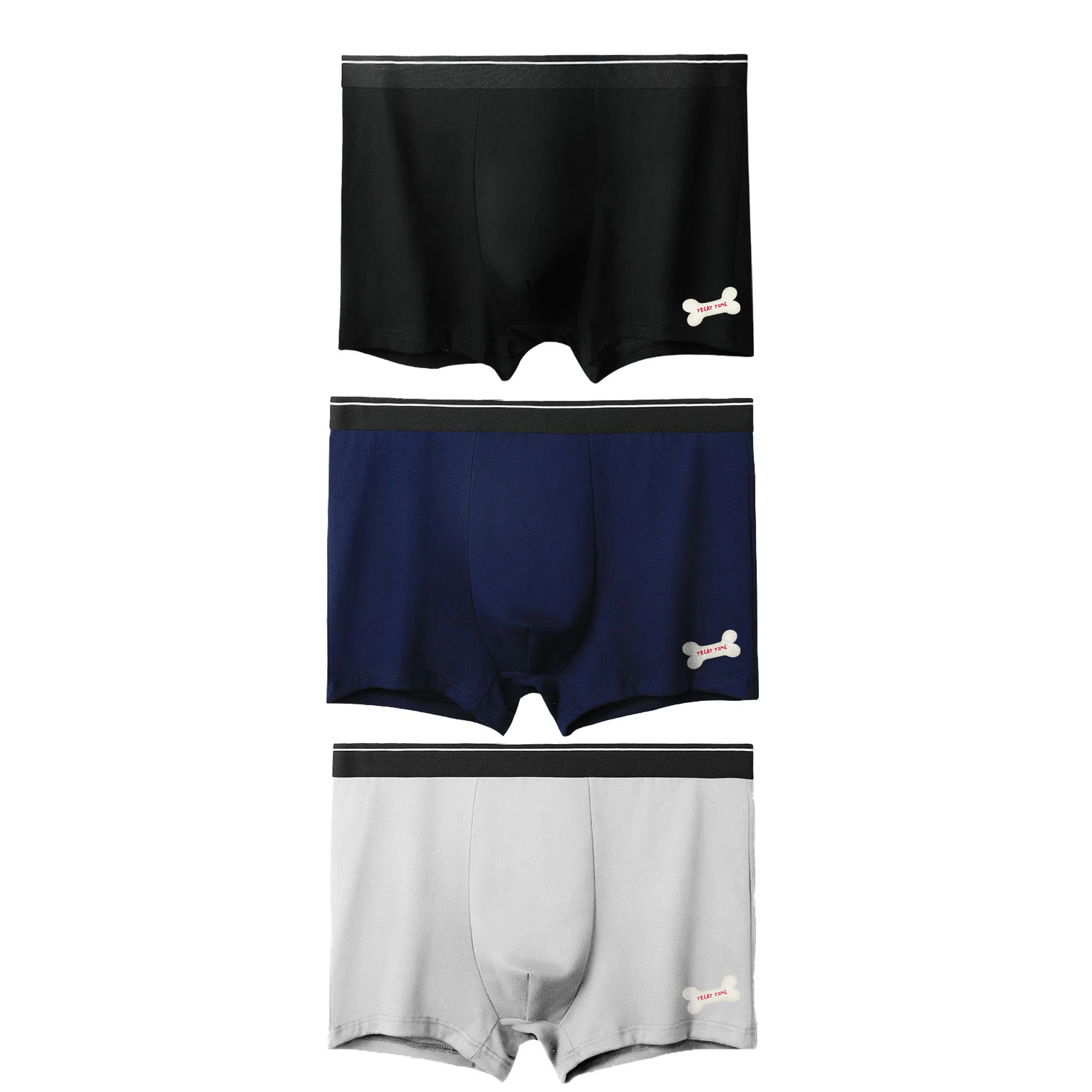 加菲猫家族 中腰透气舒适抗菌平角内裤 男款 组合装