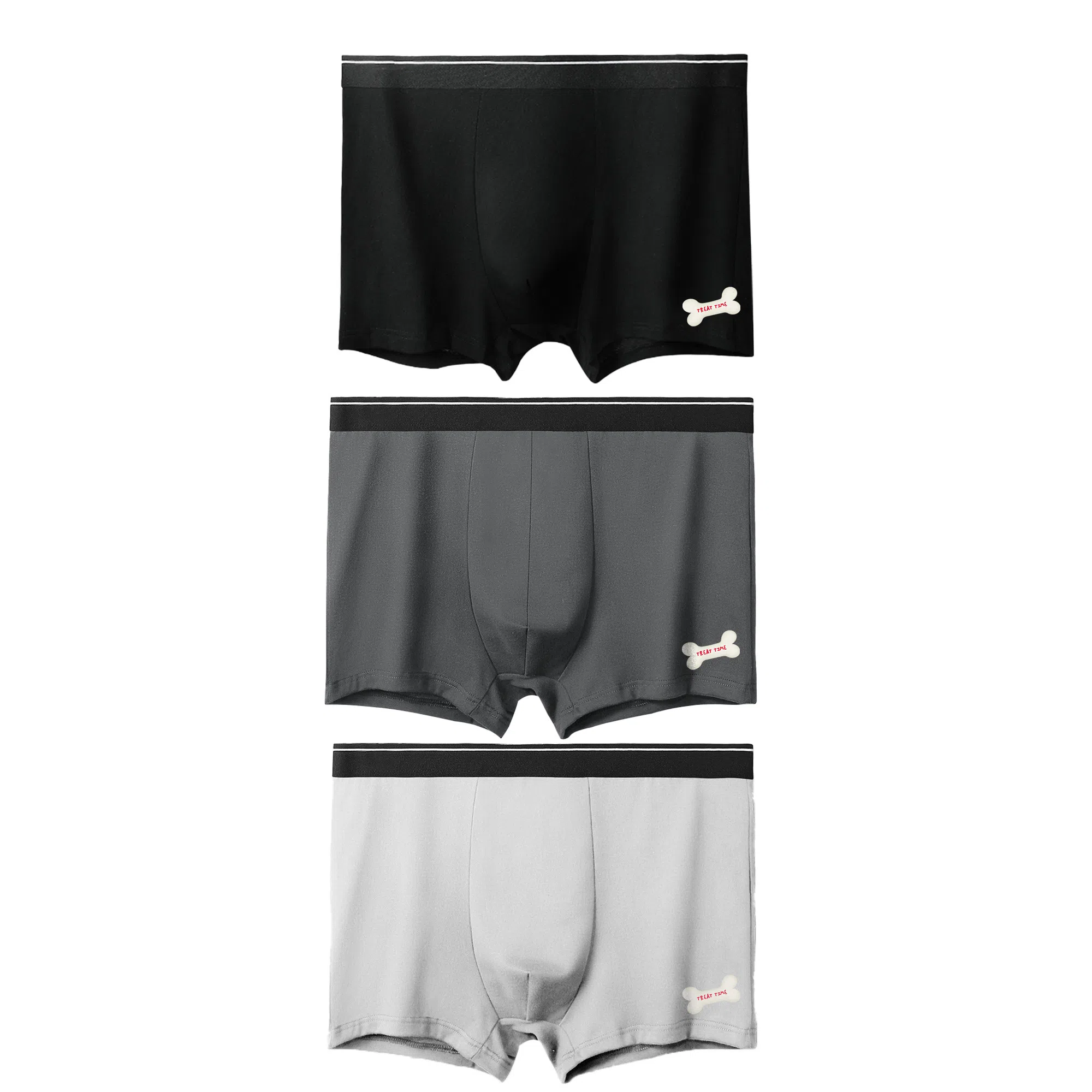 加菲猫家族 中腰透气舒适抗菌平角内裤 男款 组合装