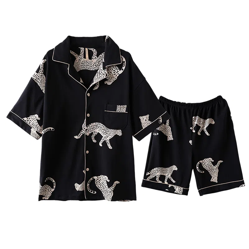 侘町 休闲舒适简约睡衣套装 男款