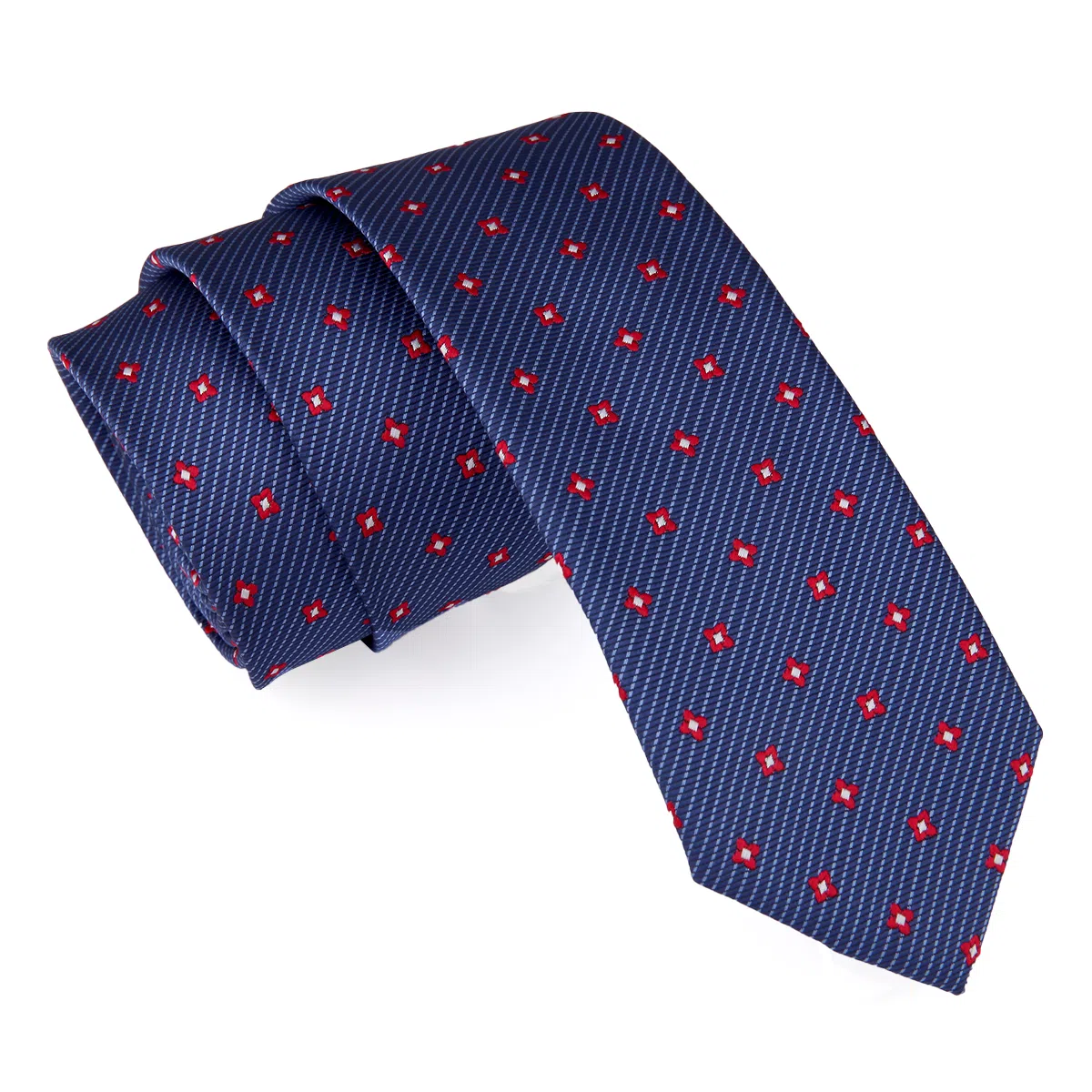 红豆 手打款条纹高端结婚新郎商务正装西装 涤纶丝 领带 男款