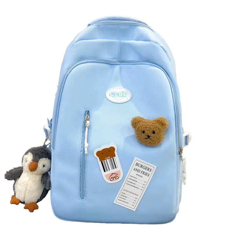 醇龙 大容量可套拉杆时尚潮流百搭 尼龙 双肩包 常规 女款 粉色/黄色/蓝色/黑色